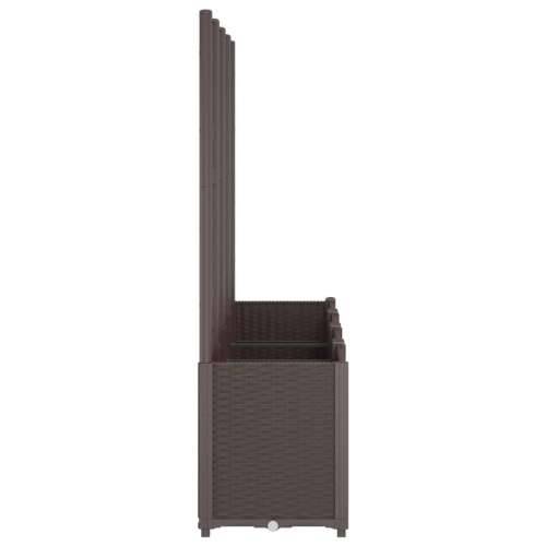 Vrtna sadilica s rešetkom smeđa 160 x 40 x 140 cm PP - Smeđa 160 x 40 x 140 cm 1 Cijena
