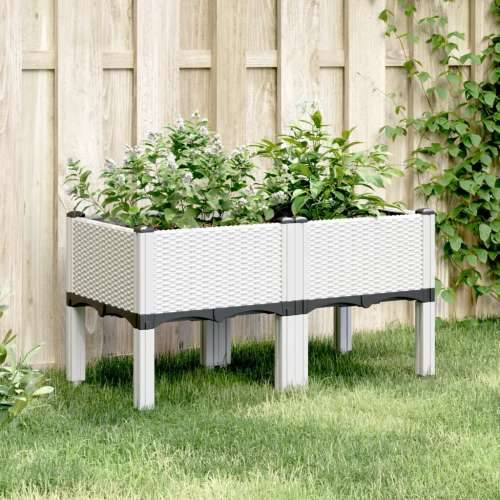 Vrtna sadilica s nogama bijela 80 x 40 x 42 cm PP - Bijela 80 x 40 x 42 cm 1 Cijena