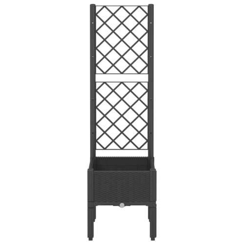 Vrtna sadilica s rešetkom crna 40 x 40 x 142 cm PP - Crna 40 x 40 x 142 cm 1 Cijena