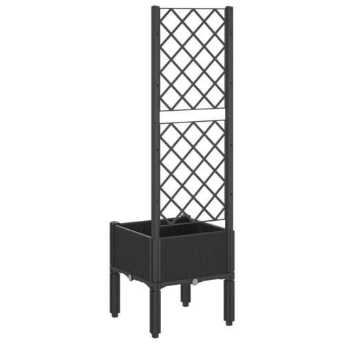 Vrtna sadilica s rešetkom crna 40 x 40 x 142 cm PP - Crna 40 x 40 x 142 cm 1 Cijena