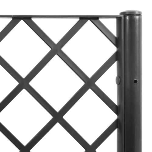 Vrtna sadilica s rešetkom crna 40 x 40 x 142 cm PP - Crna 40 x 40 x 142 cm 1 Cijena