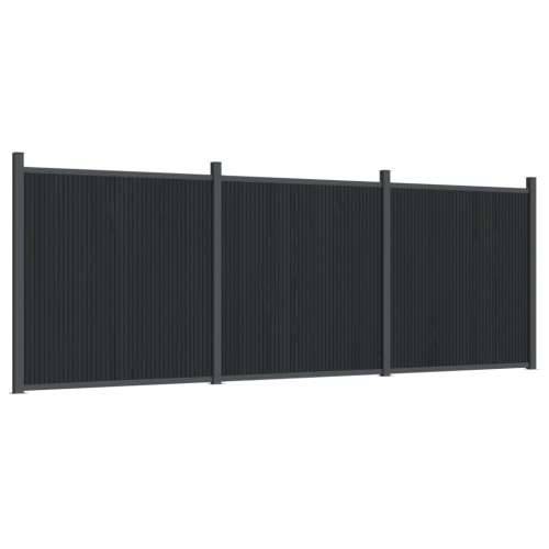 Panel za ogradu sivi 526 x 186 cm WPC - Siva 526 x 186 cm 1 Cijena