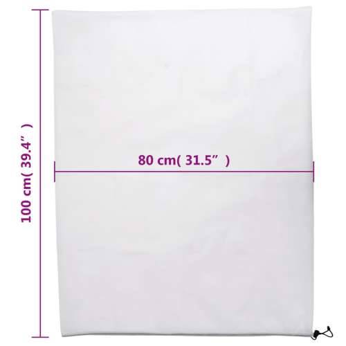 Navlake od flisa za biljke s vezicom 12 kom 70 g/m² 0,8 x 1 m - Bijela 0.8 x 1 m 12 Cijena