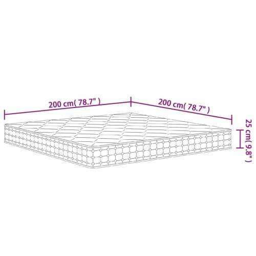 Madrac s džepičastim oprugama srednje čvrst 200x200 cm - 200 x 200 cm 1 Cijena