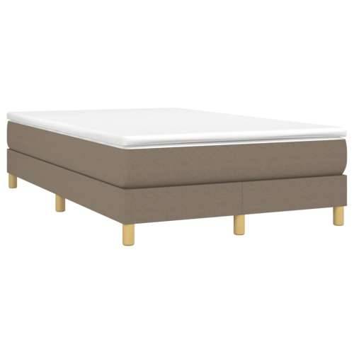Krevet s oprugama i madracem smeđesivi 120 x 190 cm od tkanine - Sivo-smeđa 120 x 190 cm 25 cm Cijena