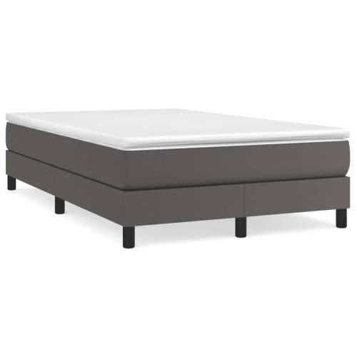Krevet s oprugama i madracem sivi 120x190 cm od umjetne kože - Siva 120 x 190 cm 25 cm Cijena