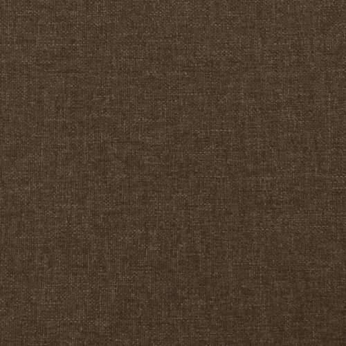 Krevet s oprugama i madracem LED tamnosmeđi 120x190 cm tkanina - Tamno smeđa 120 x 190 cm vodoravne pruge Cijena