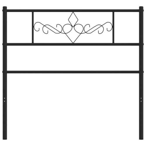 Metalno uzglavlje crno 75 cm - Crna 75 cm 1 Cijena