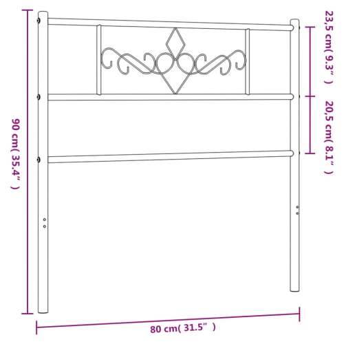 Metalno uzglavlje bijelo 75 cm Bijela 75 cm 1 Cijena