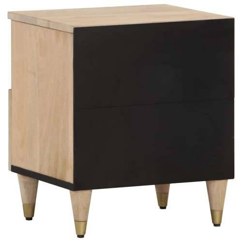 Noćni ormarići 2 kom 40 x 33 x 46 cm od masivnog drva manga Smeđa 2 Cijena