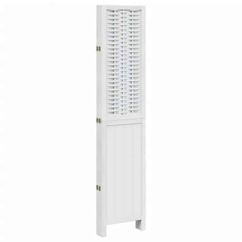 Paravan - Sobna pregrada s 5 panela bijela od masivnog drva paulovnije - 40 x 200 cm 5 Cijena