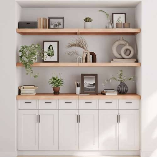 Zidna polica 160 x 60 x (2-6) cm neobrađena masivna hrastovina - Prirodna 160 x 60 x 6 cm 1 Cijena