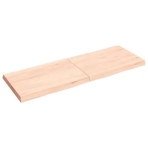 Stolna ploča 140x50x(2-6) cm od hrastovine sa živim rubom - Prirodna 140 x 50 x 6 cm 1 Cijena