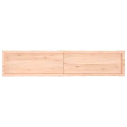 Stolna ploča 200x40x(2-6) cm od hrastovine sa živim rubom - Prirodna 200 x 40 x 6 cm 1 Cijena