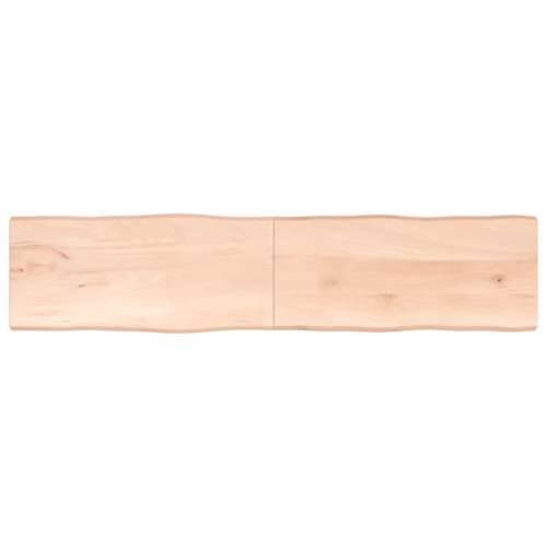 Stolna ploča 220x50x(2-4) cm od hrastovine sa živim rubom - Prirodna 220 x 50 x 4 cm 1 Cijena