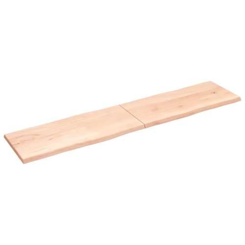 Stolna ploča 220x50x(2-4) cm od hrastovine sa živim rubom - Prirodna 220 x 50 x 4 cm 1 Cijena