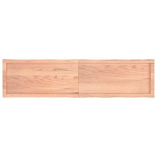 Stolna ploča svjetlosmeđa 160x40x(2-6) cm obrađena hrastovina - Svjetlosmeđa 160 x 40 x 6 cm 1 Cijena