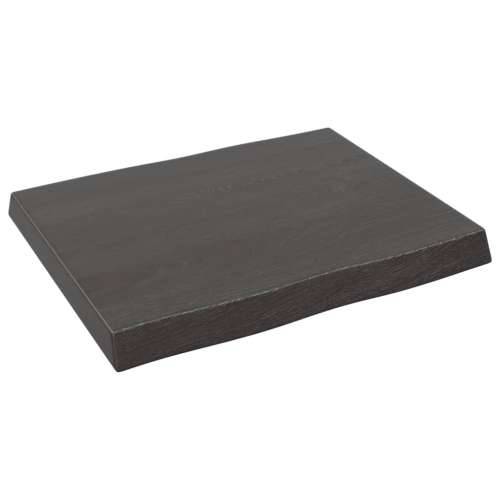Stolna ploča tamnosmeđa 60x50x(2-6) cm obrađena hrastovina Cijena