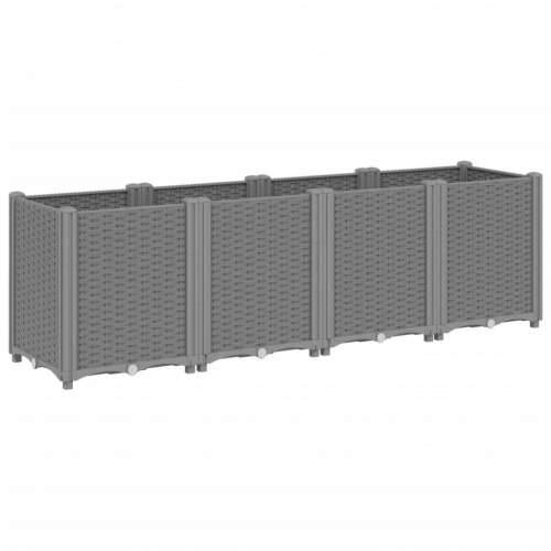 Vrtna sadilica svijetlosiva 160 x 40 x 53 cm od PP-a Svjetlosiva 160 x 40 x 53 cm 1 Cijena