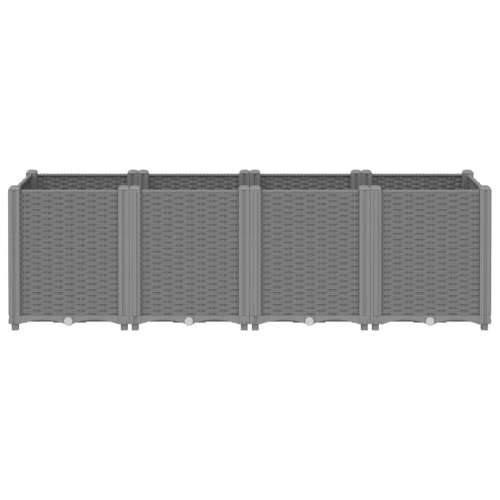 Vrtna sadilica svijetlosiva 160 x 40 x 53 cm od PP-a Svjetlosiva 160 x 40 x 53 cm 1 Cijena