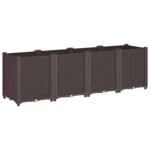 Vrtna sadilica smeđa 160 x 40 x 53 cm od PP-a - Smeđa 160 x 40 x 53 cm 1 Cijena