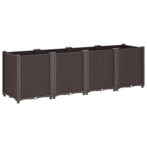 Vrtna sadilica smeđa 160 x 40 x 53 cm od PP-a - Smeđa 160 x 40 x 53 cm 1 Cijena