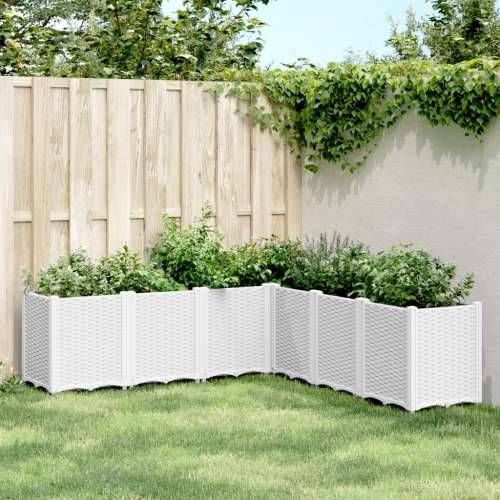 Vrtna sadilica bijela 160 x 160 x 53 cm PP - Bijela 160 x 160 x 53 cm 1 Cijena