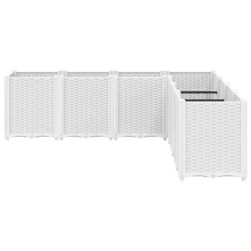 Vrtna sadilica bijela 160 x 160 x 53 cm PP - Bijela 160 x 160 x 53 cm 1 Cijena