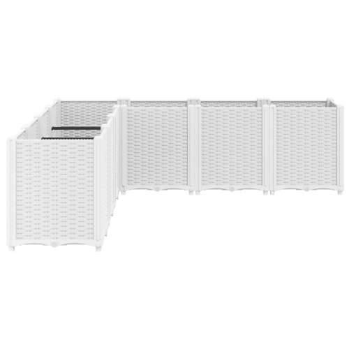 Vrtna sadilica bijela 160 x 160 x 53 cm PP - Bijela 160 x 160 x 53 cm 1 Cijena