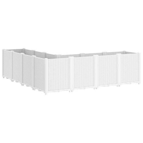 Vrtna sadilica bijela 160 x 160 x 53 cm PP - Bijela 160 x 160 x 53 cm 1 Cijena