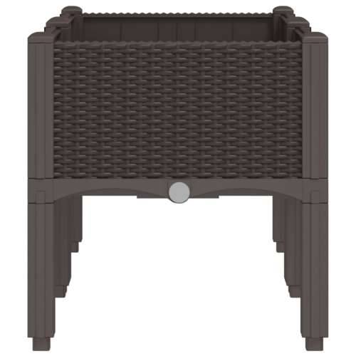 Vrtna sadilica s nogama smeđa 80 x 40 x 42 cm PP - Smeđa 80 x 40 x 42 cm 1 Cijena