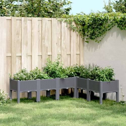Vrtna sadilica s nogama plava siva 160 x 120 x 42 cm PP - Plavo-siva 160 x 120 x 42 cm 1 Cijena