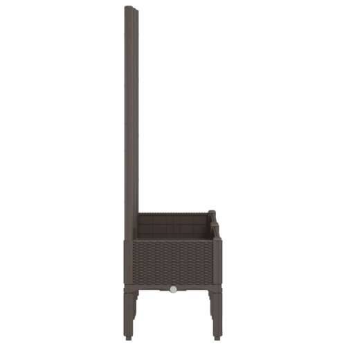 Vrtna sadilica s rešetkom smeđa 80 x 40 x 142 cm PP - Smeđa 80 x 40 x 142 cm 1 Cijena
