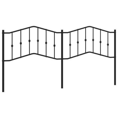 Metalno uzglavlje crno 200 cm - Crna 200 cm 1 Cijena