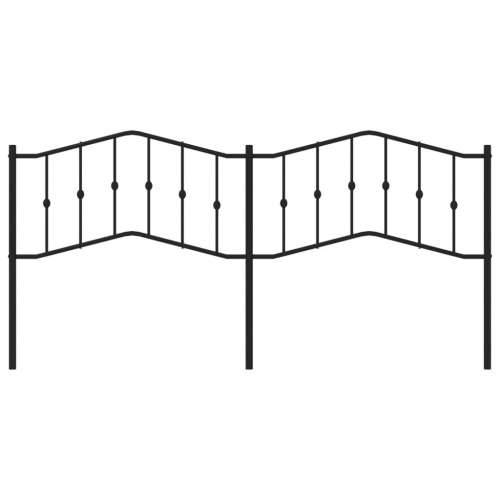 Metalno uzglavlje crno 200 cm - Crna 200 cm 1 Cijena