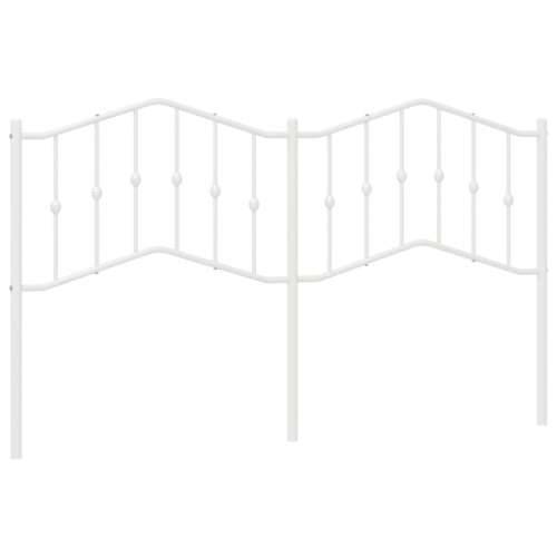 Metalno uzglavlje bijelo 160 cm - Bijela 160 cm 1 Cijena