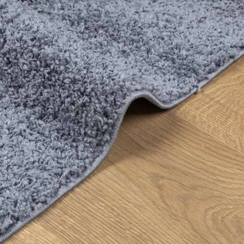 Čupavi tepih PAMPLONA visoka vlakna moderni plavi 120 x 120 cm - Plava 120 x 120 cm Cijena