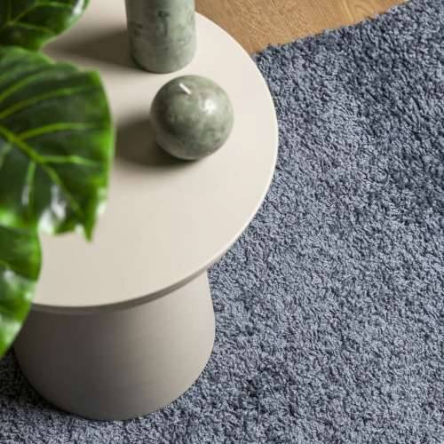 Čupavi tepih PAMPLONA visoka vlakna moderni plavi 120 x 120 cm - Plava 120 x 120 cm Cijena