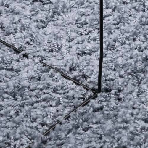 Čupavi tepih PAMPLONA visoka vlakna moderni plavi 120 x 120 cm - Plava 120 x 120 cm Cijena