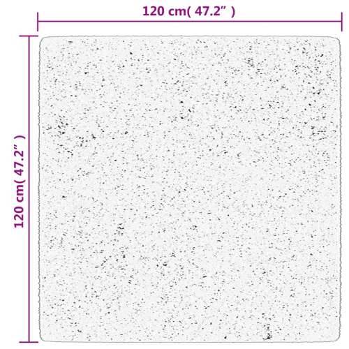 Čupavi tepih PAMPLONA visoka vlakna moderni plavi 120 x 120 cm - Plava 120 x 120 cm Cijena