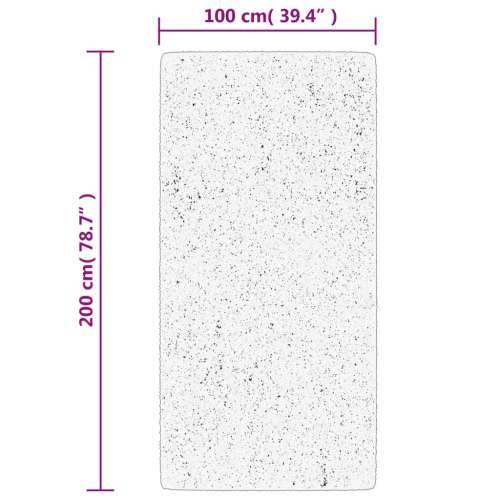Tepih OVIEDO kratkih vlakana zeleni 100x200 cm Zelena 100 x 200 cm Cijena