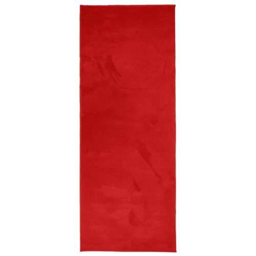 Tepih OVIEDO kratkih vlakana crveni 80 x 200 cm - Crvena 80 x 200 cm Cijena