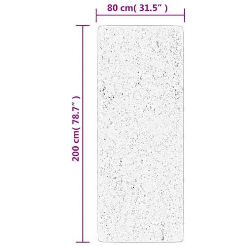Tepih OVIEDO kratkih vlakana crveni 80 x 200 cm - Crvena 80 x 200 cm Cijena