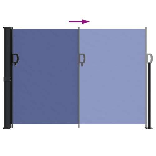 Bočna tenda na uvlačenje plava 140 x 300 cm - Plava 140 x 300 cm 1 Cijena