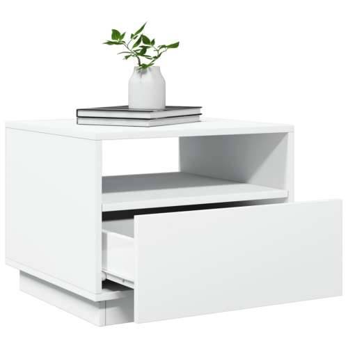 Stolić za kavu s LED svjetlima bijeli 50 x 49 x 40 cm - Bijela 1 50 cm Cijena