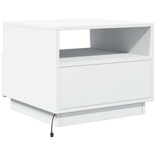Stolić za kavu s LED svjetlima bijeli 50 x 49 x 40 cm - Bijela 1 50 cm Cijena