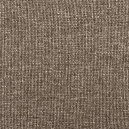 Krevet s oprugama i madracem LED smeđesivi 120x190cm od tkanine - Sivo-smeđa 120 x 190 cm Okomite pruge Cijena