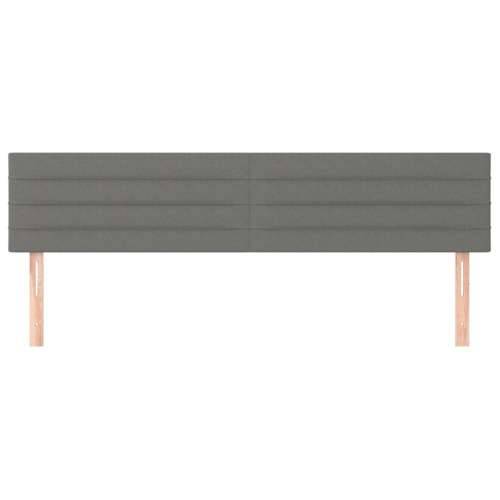 Krevet box spring s madracem tamnosivi 120 x 190 cm tkanina - Tamno siva 120 x 190 cm vodoravne pruge Cijena