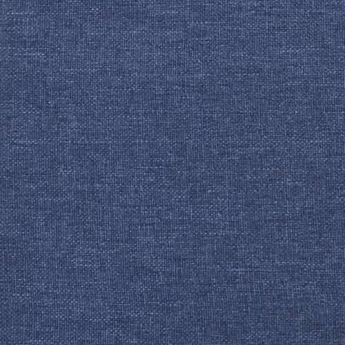 Krevet s oprugama i madracem plavi 120 x 190 cm od tkanine - Plava 120 x 190 cm Okomite pruge Cijena