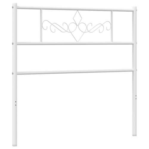Metalno uzglavlje bijelo 107 cm - Bijela 107 cm 1 Cijena
